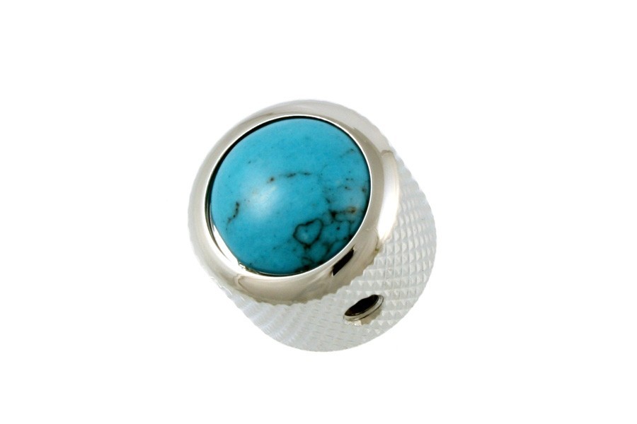 ALLPARTS MK-3180-010 Q-Parts Chrome Turquoise Knob 