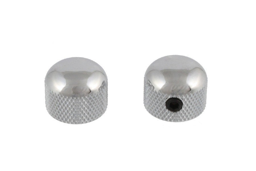 ALLPARTS MK-3315-010 Chrome Mini Dome Knob Set 