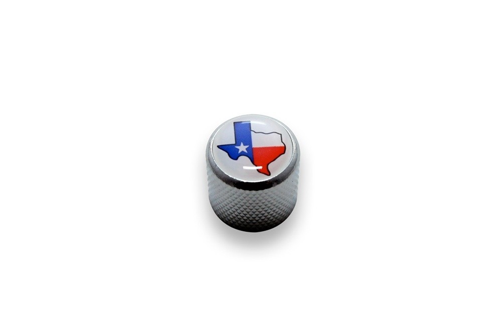 ALLPARTS MK-3317-010 State of Texas Chrome Dome Knobs 