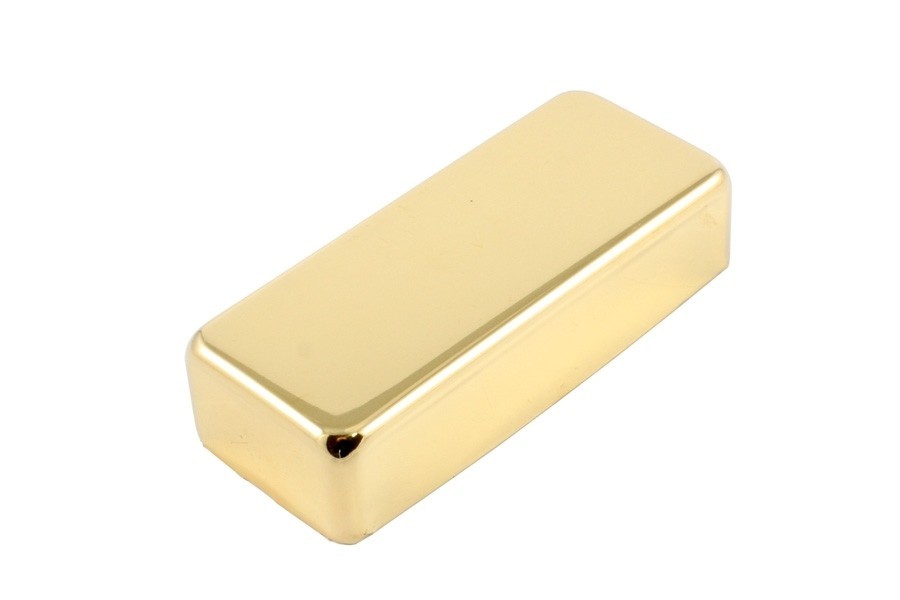 ALLPARTS PC-0309-002 Mini Humbucking Pickup Covers No Holes Gold 