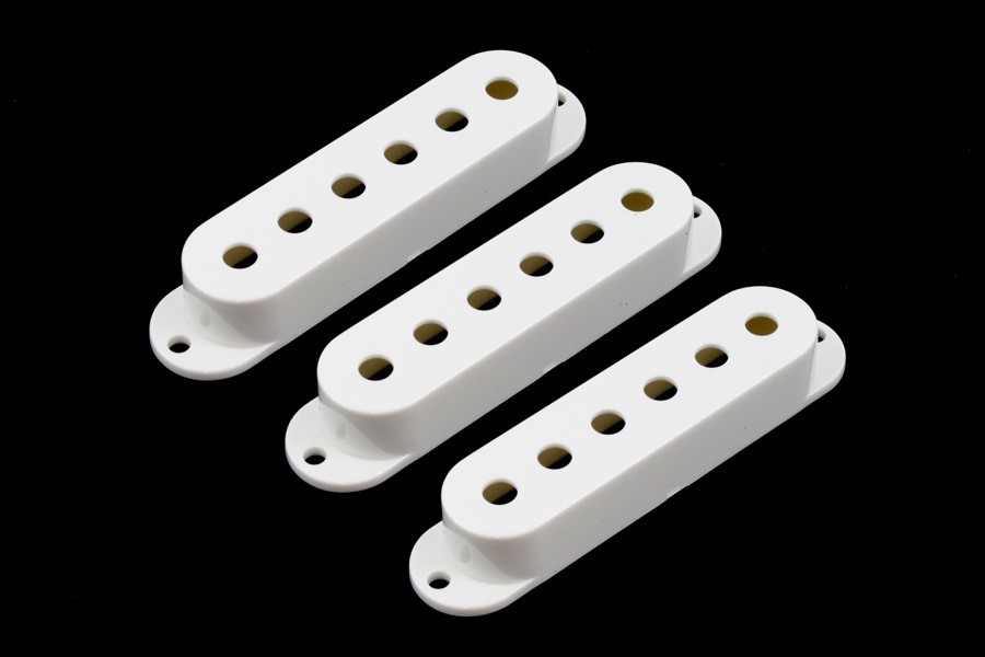 ALLPARTS PC-0406-025 Set of 3 White Pickup Covers for Stratocaster 