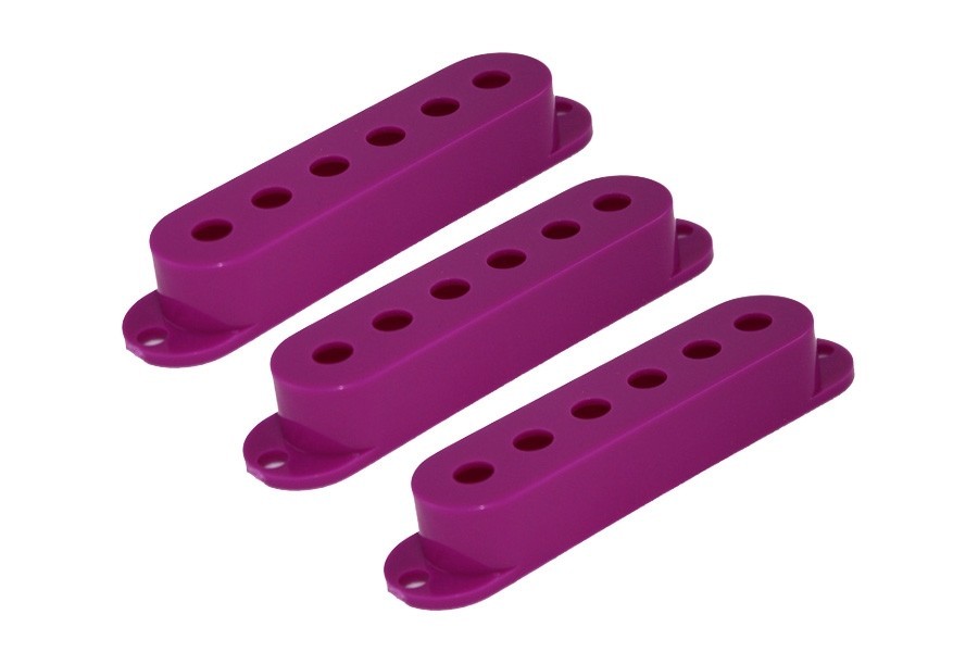 ALLPARTS PC-0406-040 Set of 3 Purple Pickup Covers for Stratocaster 