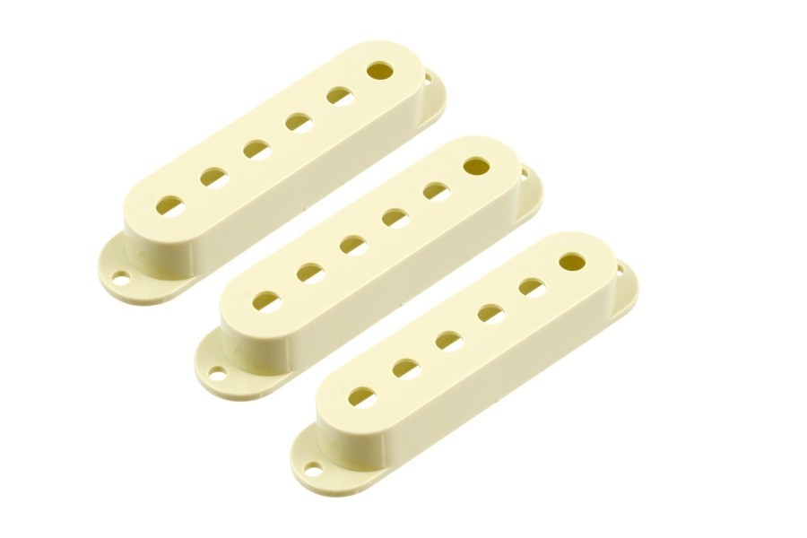 ALLPARTS PC-0406-048 Set of 3 Vintage Cream Pickup Covers for Stratocaster 