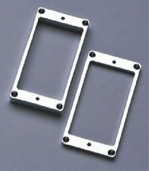 ALLPARTS PC-0438-010 Metal Humbucking Ring Set Curved Chrome 