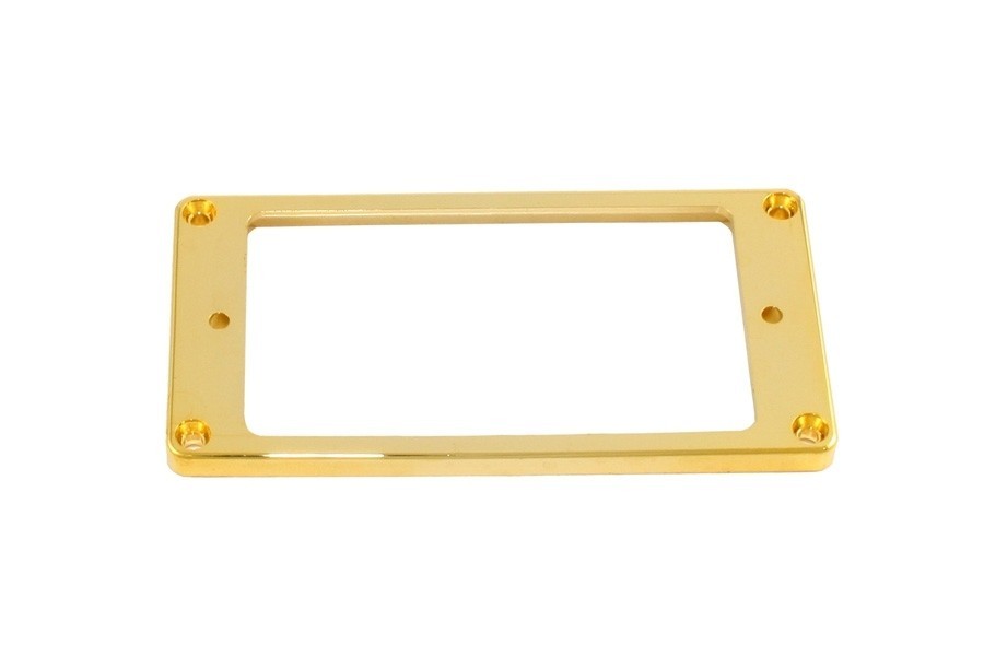 ALLPARTS PC-0743-002 Humbucking Pickup Rings Slanted Gold Plastic 