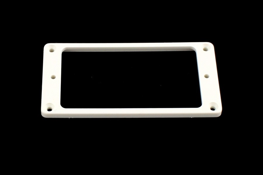 ALLPARTS PC-0743-025 Humbucking Pickup Rings Flat Slanted White 