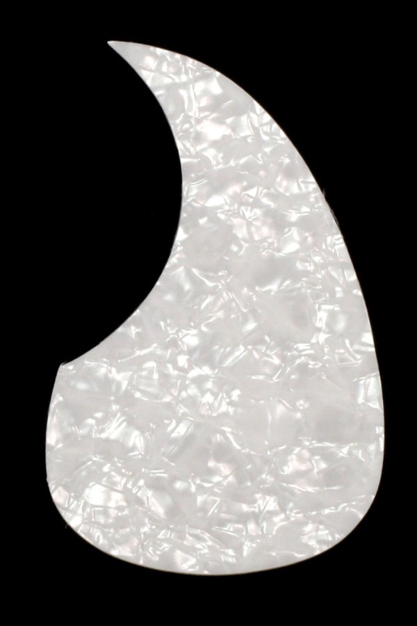 ALLPARTS PG-0090-055 White Pearloid Acoustic Pickguard 