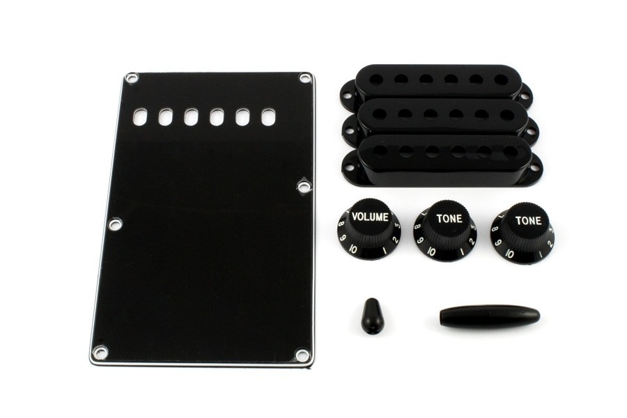 ALLPARTS PG-0549-023 Black Accessory Kit for Stratocaster 