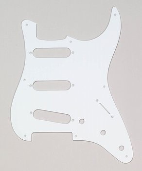 ALLPARTS PG-0550-025 White Pickguard for Stratocaster 