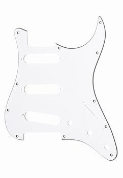 ALLPARTS PG-0552-035 White Pickguard for Stratocaster 