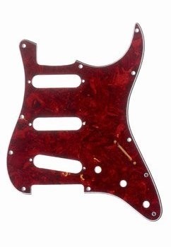 ALLPARTS PG-0552-044 Red Tortoise Pickguard for Stratocaster 