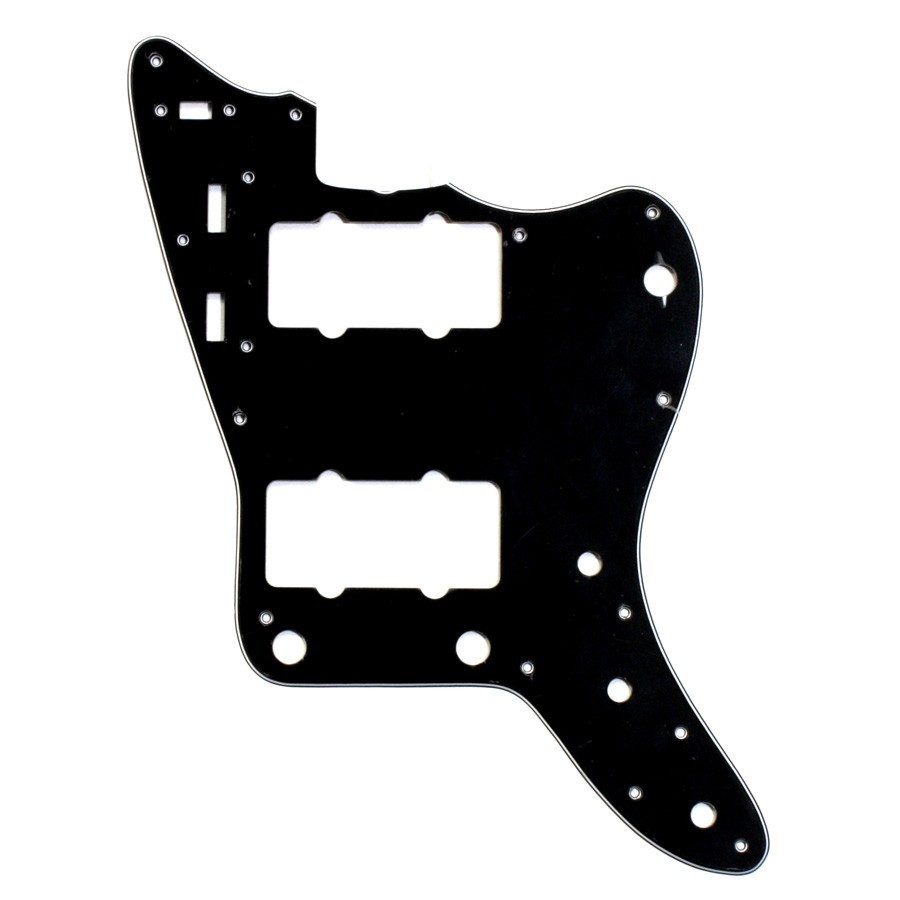 ALLPARTS PG-0582-033 Black Pickguard for Jazzmaster 