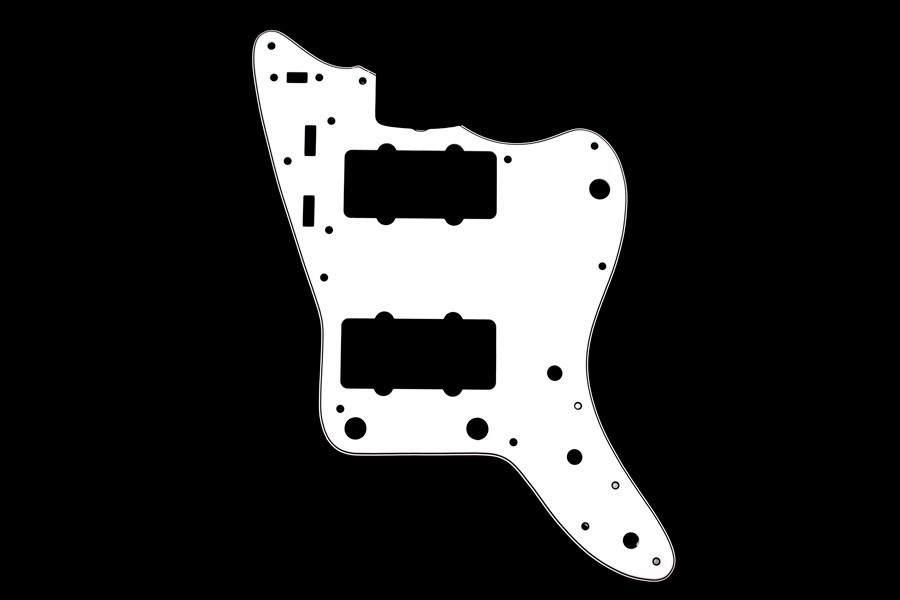 ALLPARTS PG-0582-035 White Pickguard for Jazzmaster 