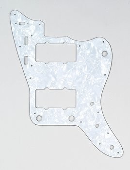 ALLPARTS PG-0582-055 White Pearloid Pickguard for Jazzmaster 