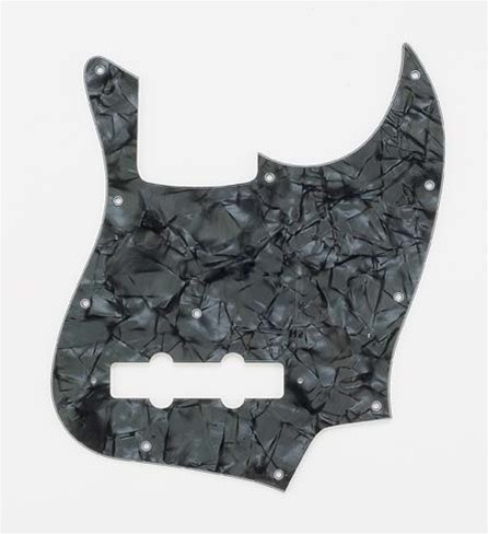 ALLPARTS PG-0755-052 Dark Black Pearloid Pickguard for Jazz Bass 