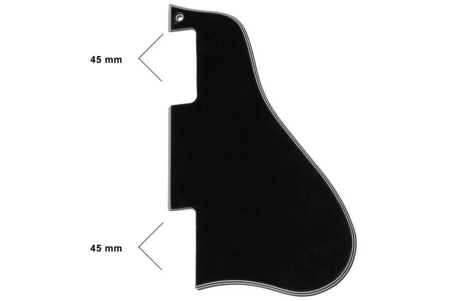 ALLPARTS PG-0818-037 Black Short Pickguard for Gibson ES-335 