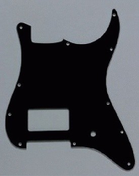 ALLPARTS PG-0993-033 1 Humbucker Black Pickguard for Stratocaster 