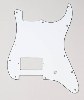 ALLPARTS PG-0993-035 1 Humbucker White Pickguard for Stratocaster 