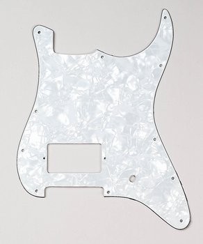 ALLPARTS PG-0993-055 1 Humbucker White Pearloid Pickguard for Stratocaster 