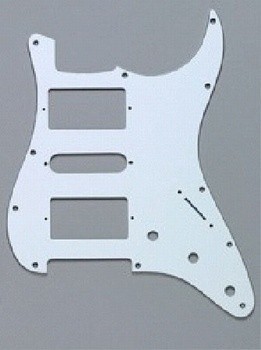 ALLPARTS PG-0994-035 H-S-H White Pickguard for Stratocaster 