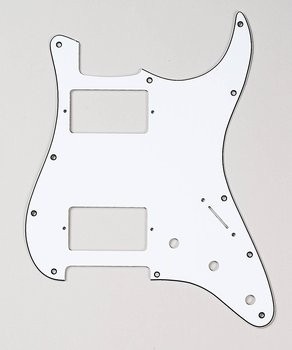 ALLPARTS PG-0995-035 1HB 2SC White Pickguard for Stratocaster 