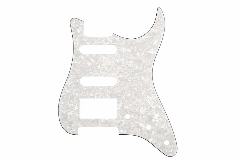 ALLPARTS PG-0995-055 1HB 2SC White Pearloid Pickguard for Stratocaster 