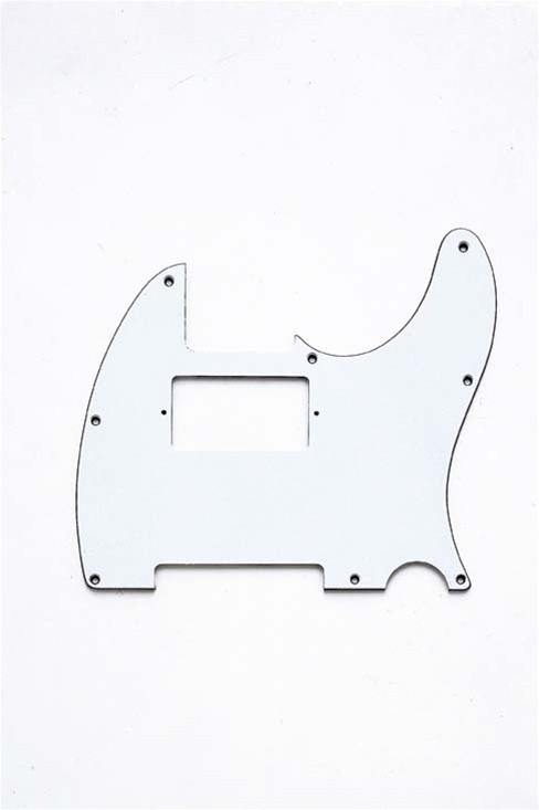 ALLPARTS PG-9562-035 White Humbucking Pickguard for Telecaster 