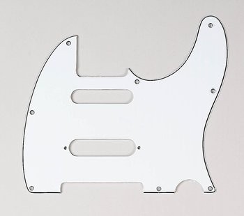 ALLPARTS PG-9563-035 White S-Cut Pickguard for Telecaster 