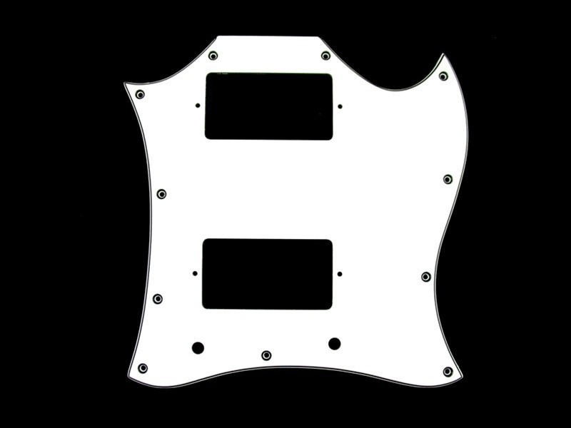 ALLPARTS PG-9803-035 Large White Pickguard for Gibson SG 