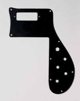 ALLPARTS PG-9845-023 Black Pickguard for Rickenbacker 4001 