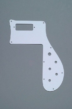 ALLPARTS PG-9845-025 White Pickguard for Rickenbacker 4001 