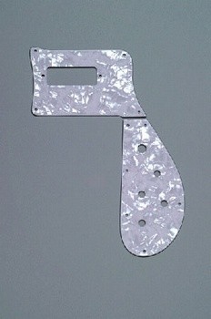 ALLPARTS PG-9849-055 White Pearloid Pickguard for Rickenbacker 4003 