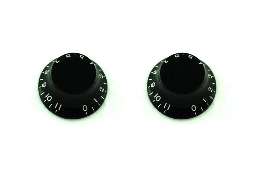 ALLPARTS PK-0142-023 Bell Knobs 0-11 Black 