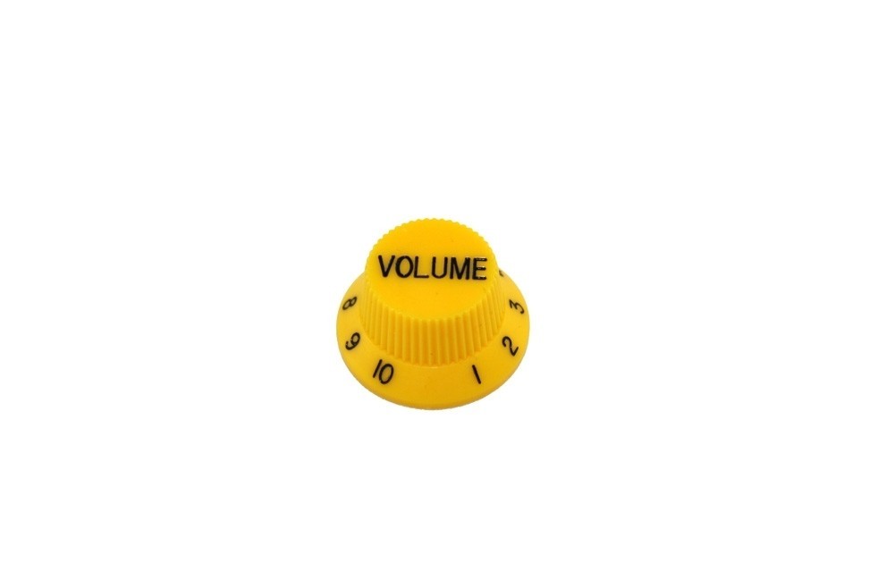ALLPARTS PK-0154-020 Set of 2 Yellow Volume Knobs 