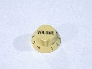 ALLPARTS PK-0154-048 Set of 2 Vintage Cream Volume Knobs 
