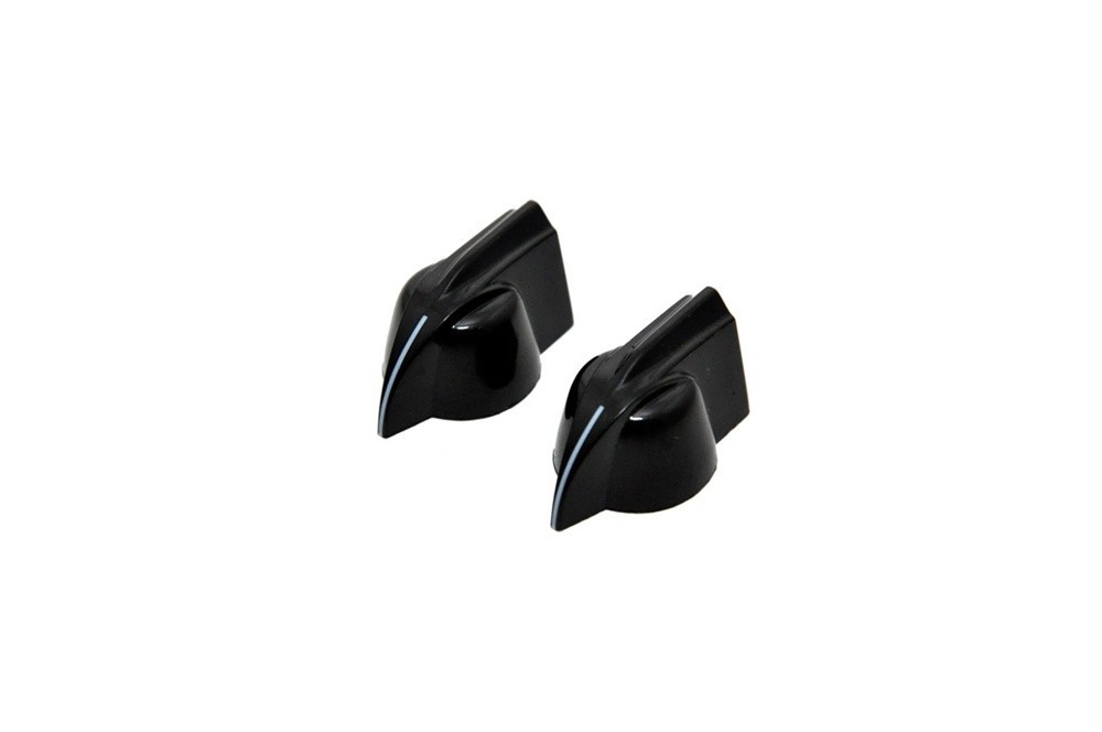 ALLPARTS PK-0173-023 Black Pointer Knobs 