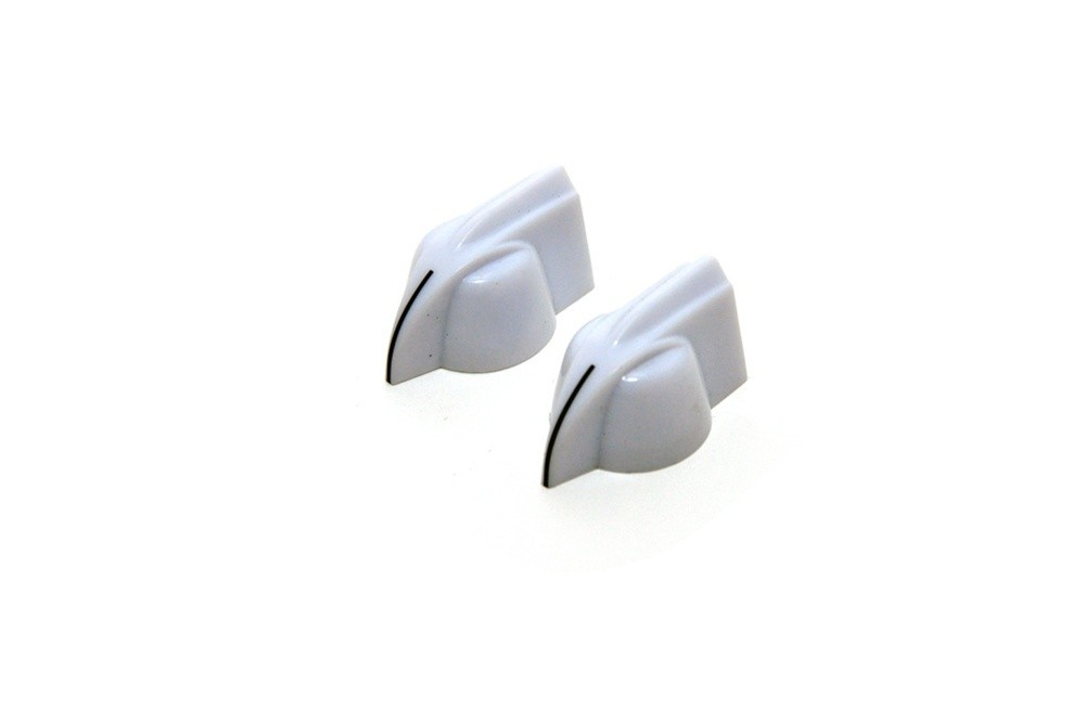 ALLPARTS PK-0173-025 White Pointer Knobs 