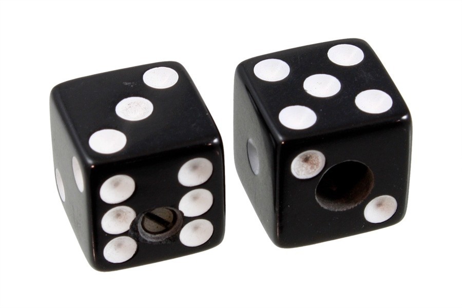 ALLPARTS PK-3250-023 Black Dice Knobs 