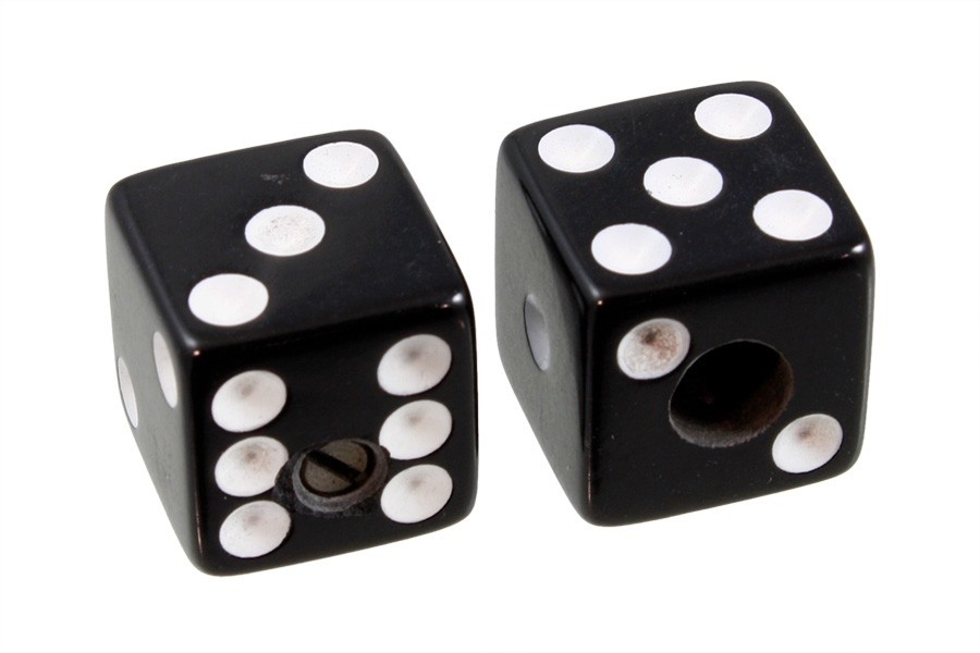 ALLPARTS PK-3250-023 Black Dice Knobs 