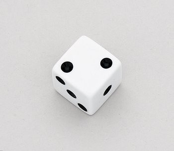 ALLPARTS PK-3250-025 White Dice Knobs 