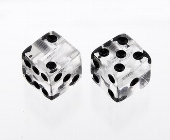 ALLPARTS PK-3250-031 Clear Dice Knobs 