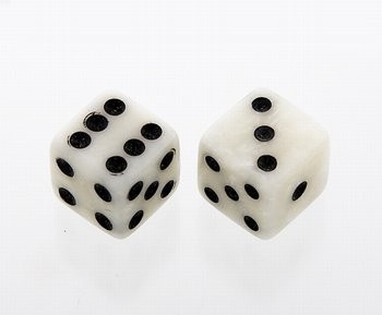 ALLPARTS PK-3250-055 White Pearl. Dice Knobs 