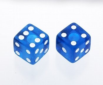 ALLPARTS PK-3250-068 Blue Dice Knobs 