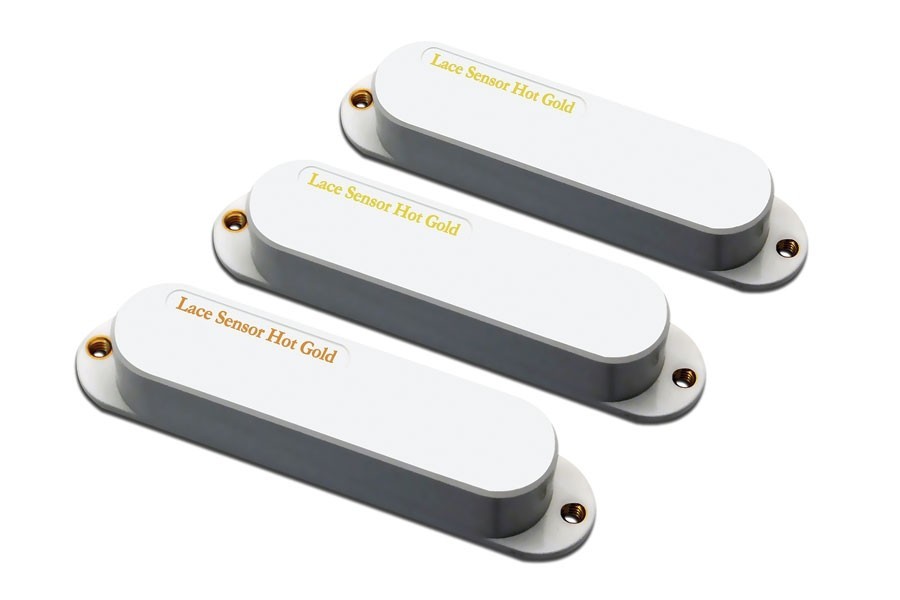 ALLPARTS PU-6124-025 Lace Hot Gold White Pickup Set 