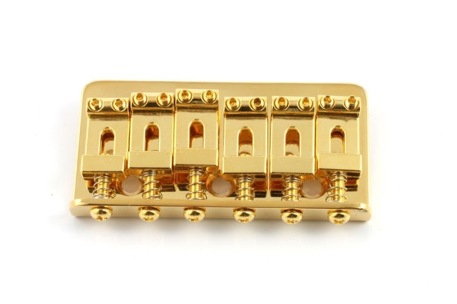 ALLPARTS SB-0100-002 Gold Non-Tremolo Bridge 