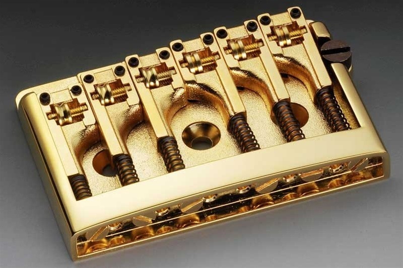 ALLPARTS SB-0281-002 Gold Non-Tremolo Bridge 