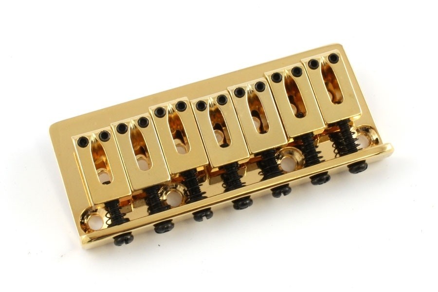 ALLPARTS SB-5100-002 Gold 7 String Non-Tremolo Bridge 