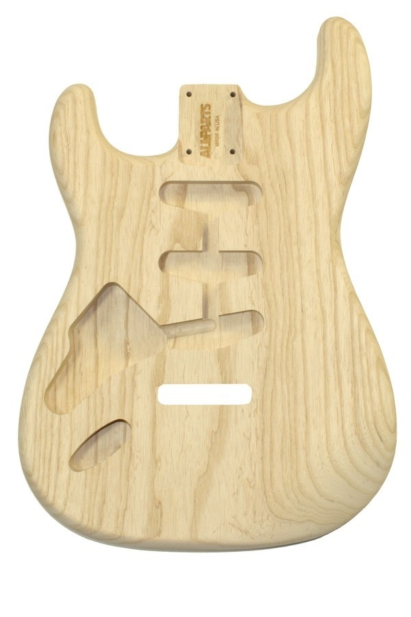 ALLPARTS SBAO-L Left Handed Ash Replacement Body for Stratocaster 