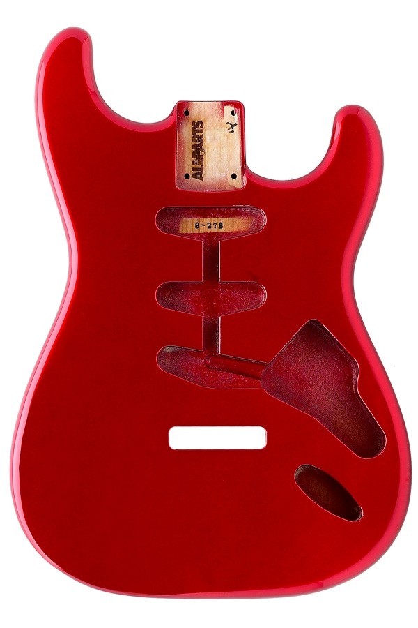 ALLPARTS SBF-CAR Candy Apple Red Finished Replacement Body for Stratocaster 