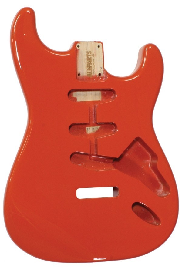 ALLPARTS SBF-FR Fiesta Red Finished Replacement Body for Stratocaster 